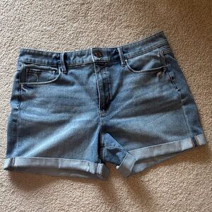 WHITE HOUSE BLACK MARKET | Denim shorts,‎ distressed, size 14